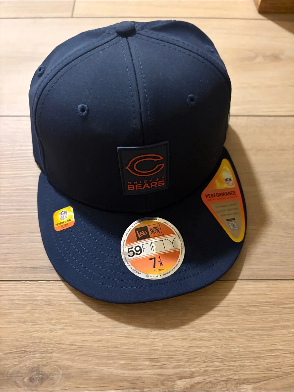 New Era Navy and Orange Chicago Bears Fitted Cap